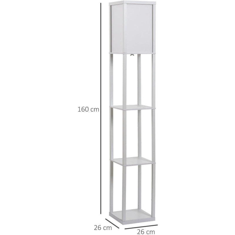 Floor Lamp With Shelves