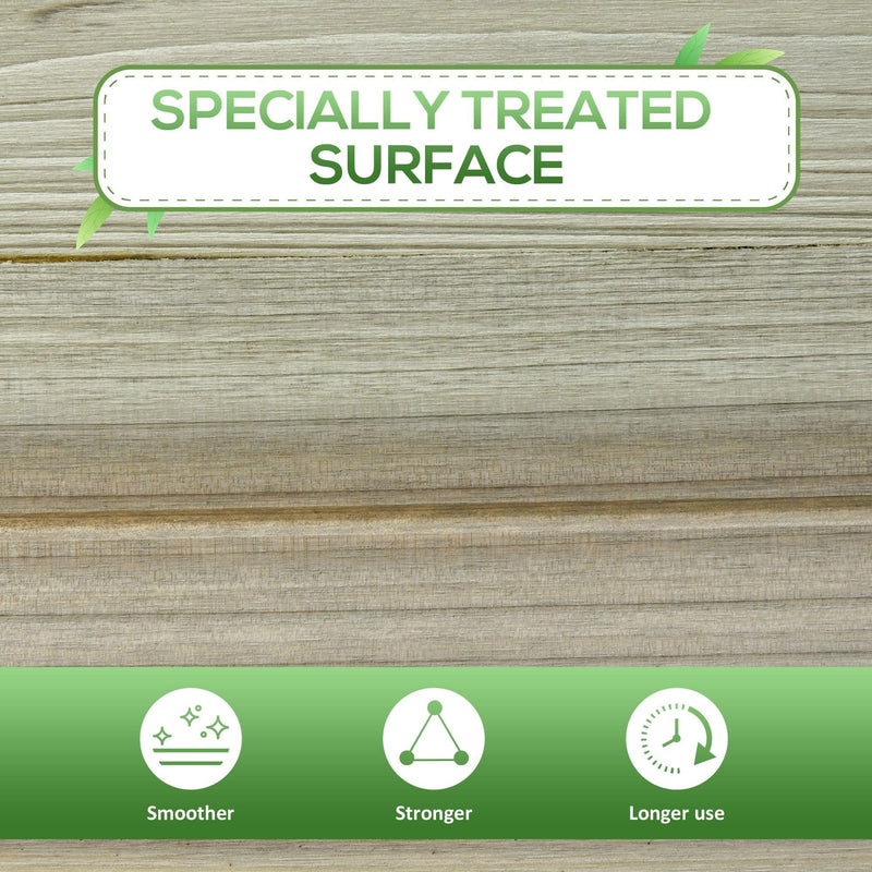 Wooden Planter on Legs With Shelf