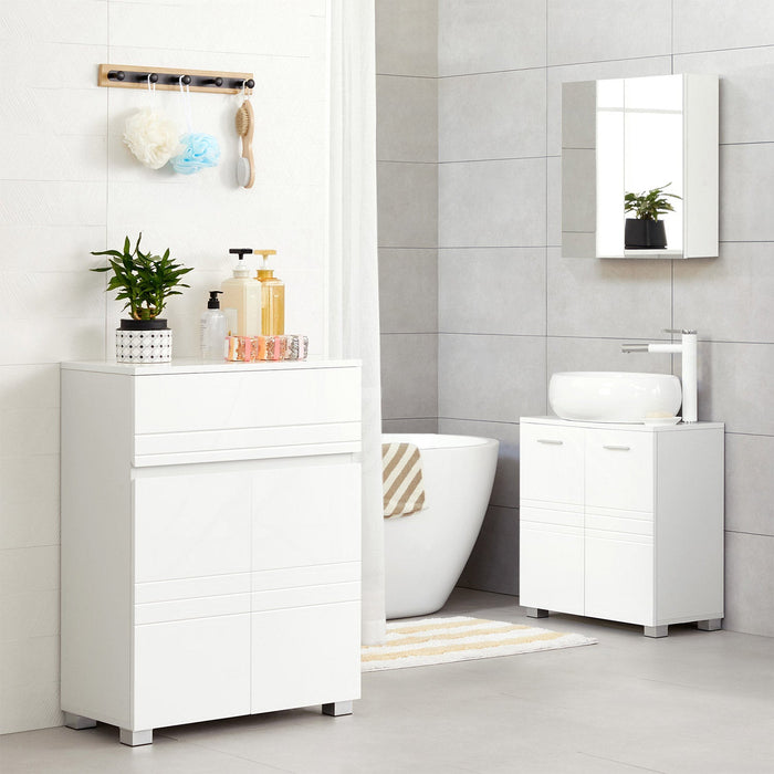 Vasagle Bathroom Cabinet with Drawer, White