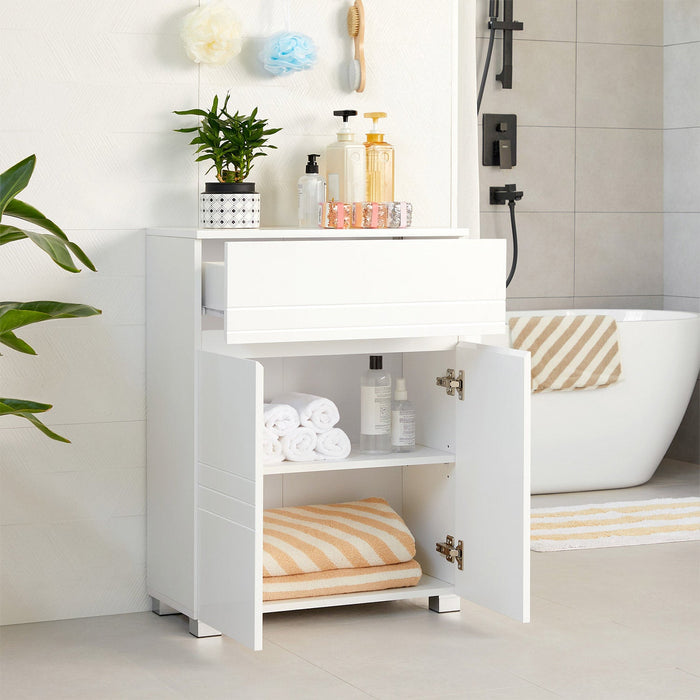 Vasagle Bathroom Cabinet with Drawer, White