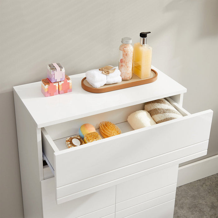 Vasagle Bathroom Cabinet with Drawer, White