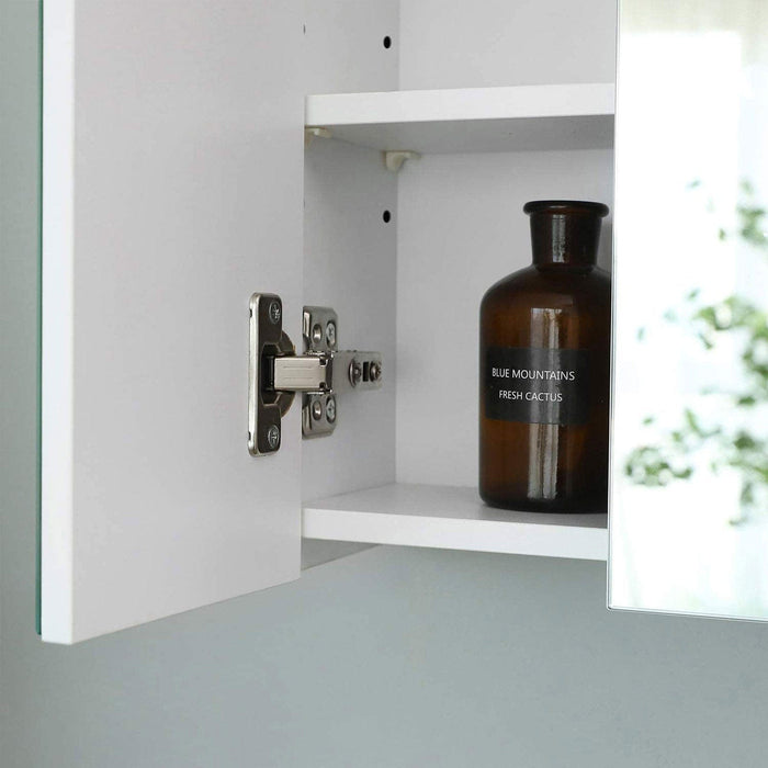White Mirrored Bathroom Wall Cabinet by Vasagle