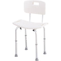 Bath Chair Shower Stool With Adjustable Height Homcom