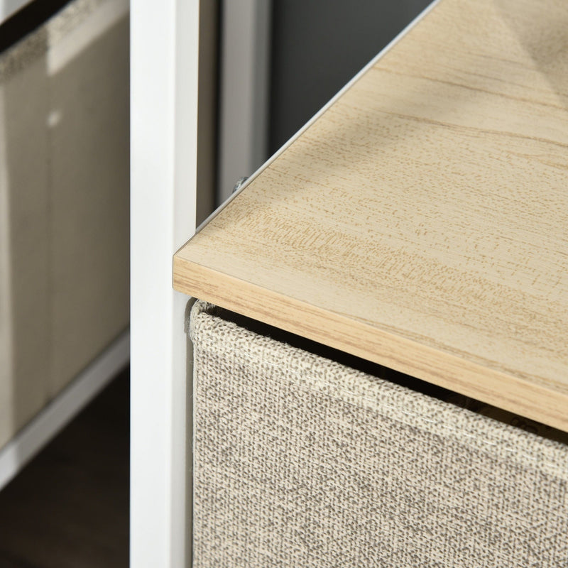 Maple Wood TV Unit With 2 Linen Drawers