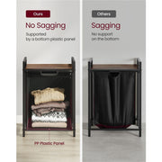 Vasagle Laundry Hamper Removable Bag, Rustic Brown and Black