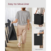 Vasagle Laundry Hamper Removable Bag, Rustic Brown and Black