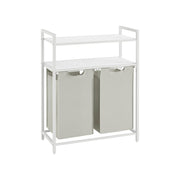 Vasagle White 2 Compartment Laundry Sorter - Perfect for streamlining your laundry your routine
