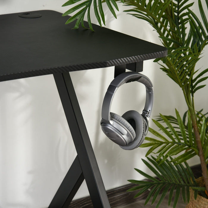 120cm Gamer Desk with Cup Holder & Headphone Hook