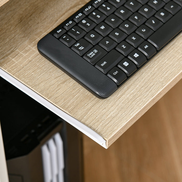 Small Computer Desk With keyboard Tray