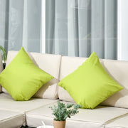 8pc Brown Rattan Corner Sofa Set with Table & Cushions Outsunny