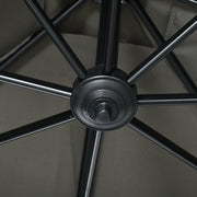 2.5m Roma Cantilever Parasol - Grey Outsunny
