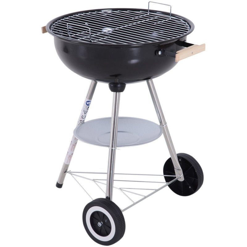 Charcoal Kettle Barbecue With Wheels