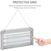 Electric Fly Mosquito Killer 30W, 60m2 Coverage, Freestanding Homcom