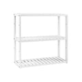 White Bamboo Shelves for Bathroom 3 Tier by Songmics Songmics