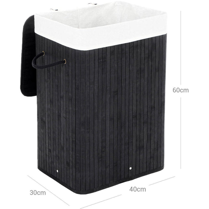 Bamboo Laundry Sorter (Black)