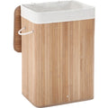 Bamboo Laundry Hamper With Lid Songmics