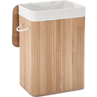 Bamboo Laundry Hamper With Lid Songmics
