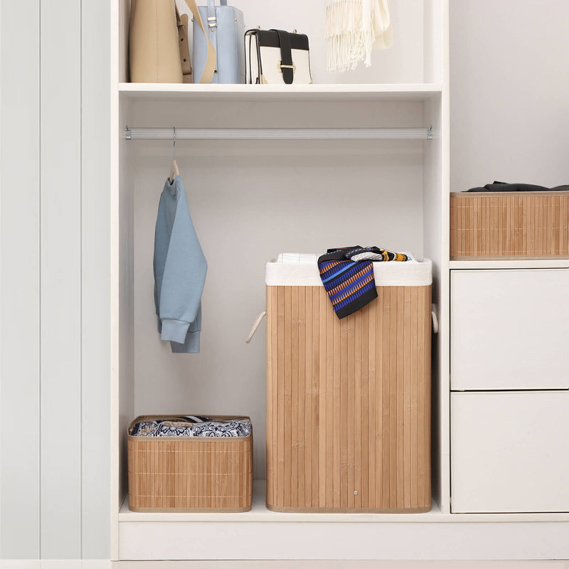Bamboo Laundry Hamper With Lid