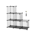 Black Wire Mesh Cube Storage Unit by Songmics Songmics