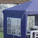 Blue Pop Up Garden Gazebo With Open Front 