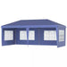 Blue Pop Up Garden Gazebo With Open Front 