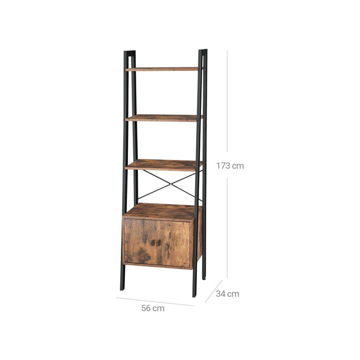 Vasagle Narrow Bookcase With Doors