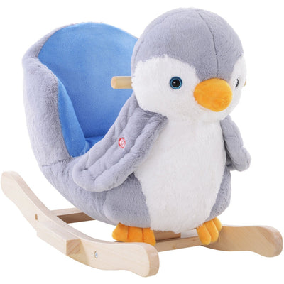 Rocking Animal, Penguin, Musical 32 Songs, Multicoloured Homcom