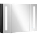 Bathroom Cabinet With Lights and Mirror Kleankin
