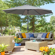 3m Tilting Garden Parasol with Crank Handle Outsunny