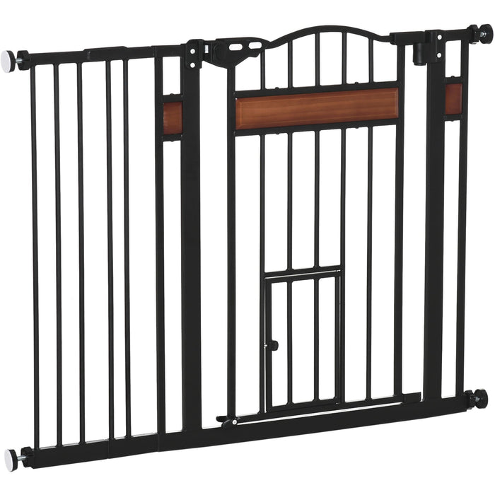 Pet Safety Gate with Door (74-105cm)