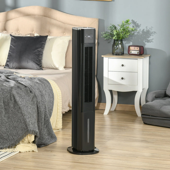 42" Black Oscillating Air Humidifier Cooler