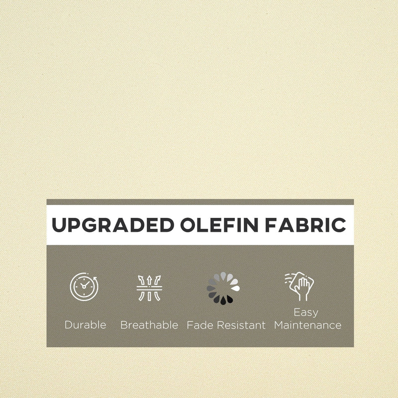 Thick Chair Cushions Outdoor - Cream