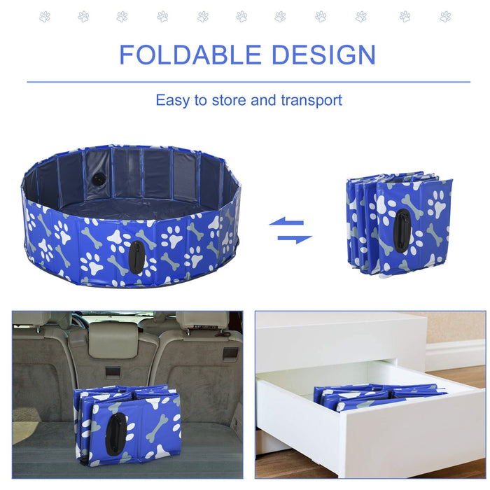 Foldable Dog Pool: Small (Φ100x30H cm)