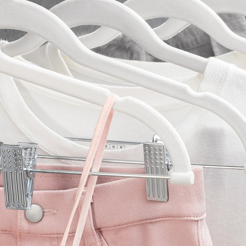 12-Pack Adjustable Pants Hangers Songmics