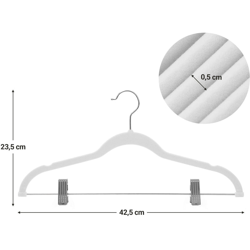 12-Pack Adjustable Pants Hangers Songmics