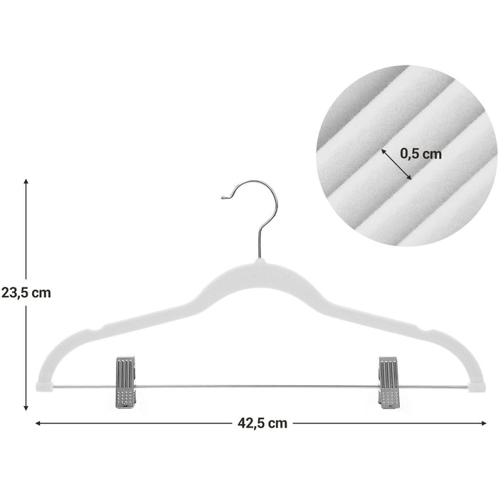 12-Pack Adjustable Pants Hangers