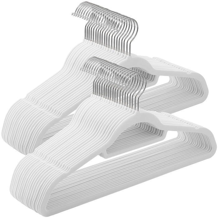 50 Velvet Hangers with Non-Slip Grip
