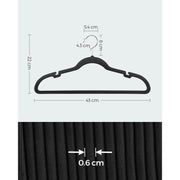 Songmics Black Velvet Hangers 30 Pack Songmics