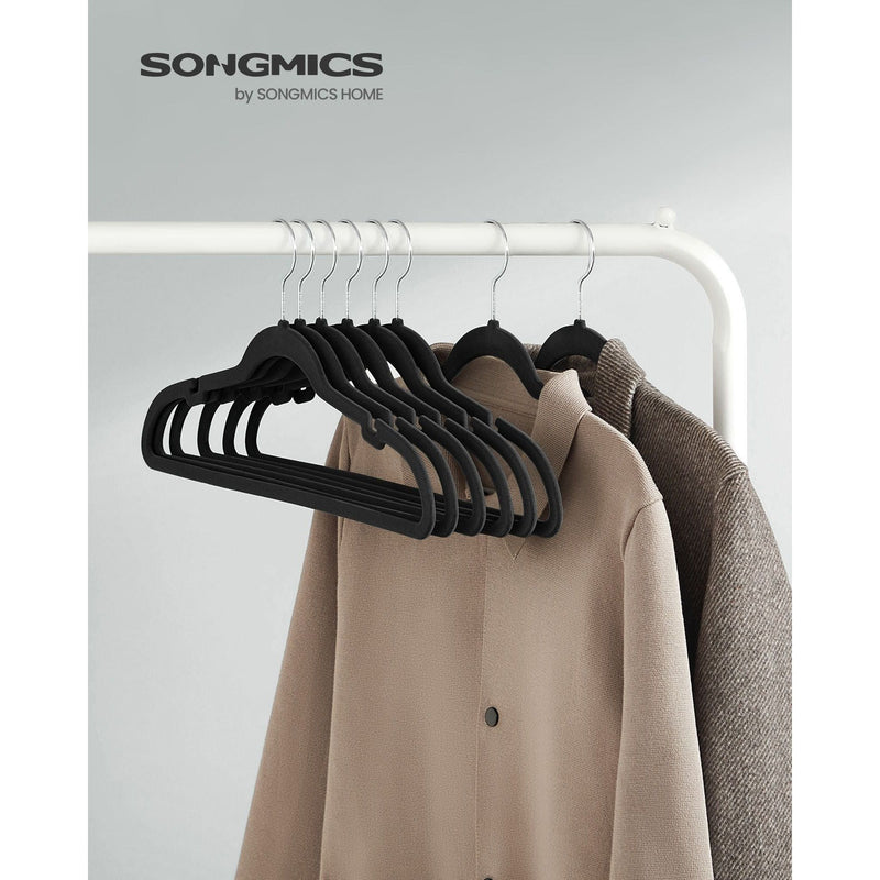 Songmics Black Velvet Clothes Hangers, Pack of 50 Songmics