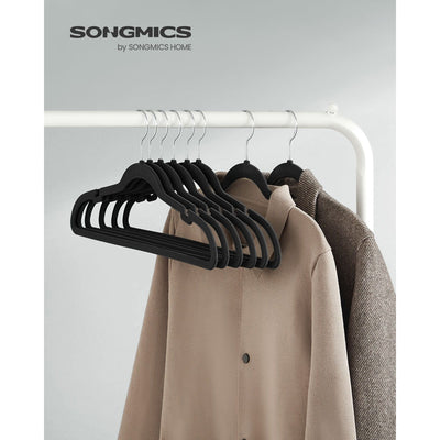 Songmics Black Velvet Clothes Hangers, Pack of 50 Songmics