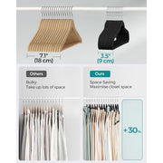 Songmics Black Velvet Clothes Hangers, Pack of 50 Songmics