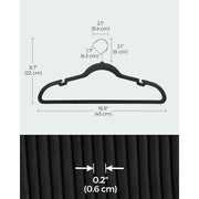 Songmics Black Velvet Clothes Hangers, Pack of 50 Songmics