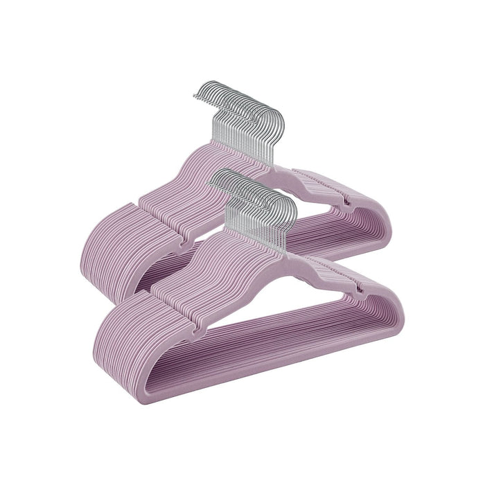 Songmics Purple Velvet Clothes Hangers, Pack of 50