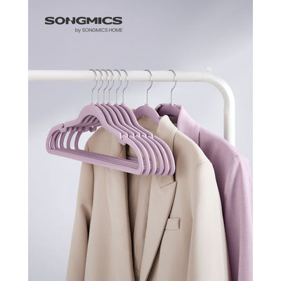 Songmics Purple Velvet Clothes Hangers, Pack of 50 Songmics