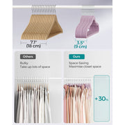 Songmics Purple Velvet Clothes Hangers, Pack of 50 Songmics