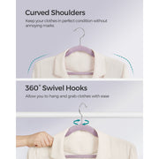Songmics Purple Velvet Clothes Hangers, Pack of 50 Songmics