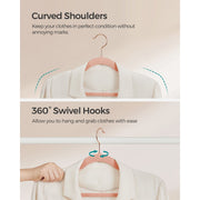 Songmics Pink Velvet Clothes Hangers Pack of 50 Songmics