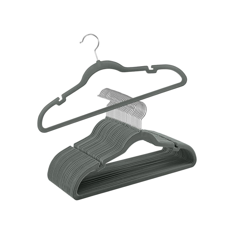 Grey Velvet Hangers 30 Pack by Songmics