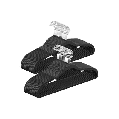 Songmics Black Plastic Coat Hangers, Pack of 30 Songmics