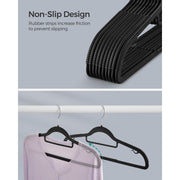 Songmics Black Plastic Coat Hangers Pack of 50 Songmics